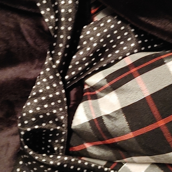 WHAT A DOLL Christmas dress black and white plaid long sleeves size 5 - Picture 9 of 13